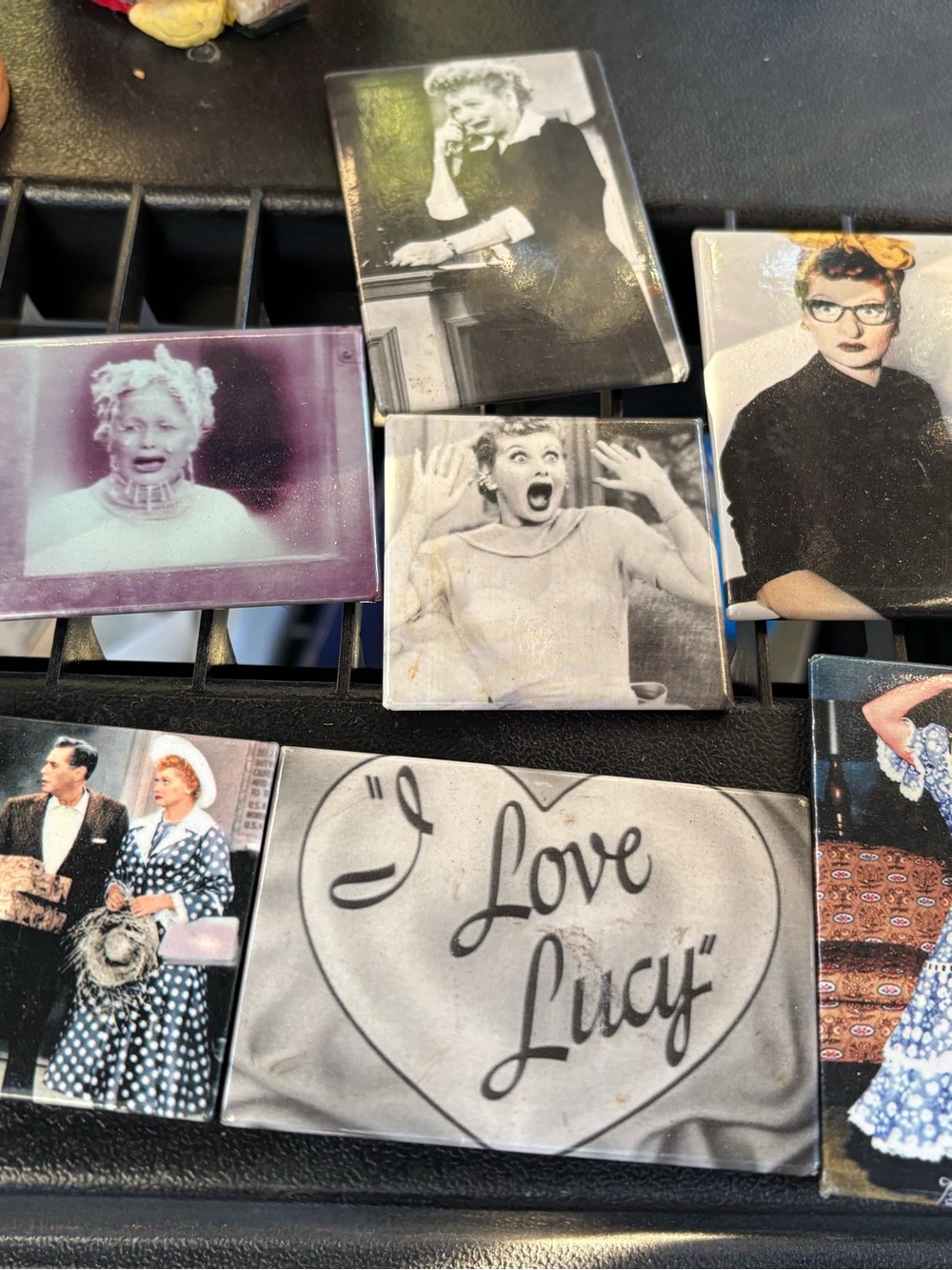 I Love Lucy Decorative Magnet - Black & White